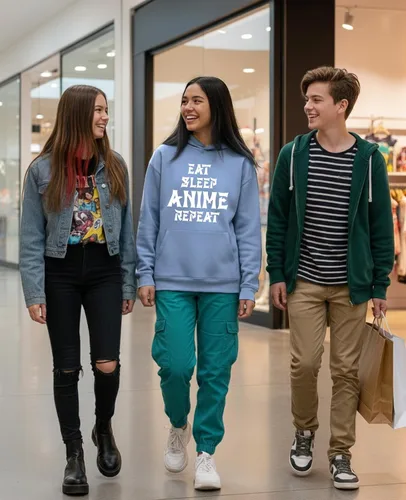 Vista 3 de Tstars Divertida sudadera con capucha Otaku para adolescentes y mujeres, sudadera con meme de anime japonés, regalo para fanáticos del manga
