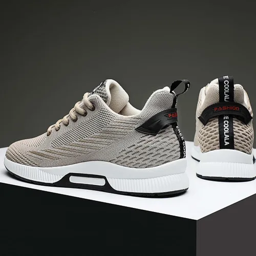 Vista 3 de CERYTHRINA Zapatillas de deporte para hombre Zapatos deportivos invisibles de altura que aumentan 2.36 pulgadas más altos zapatos de ascensor