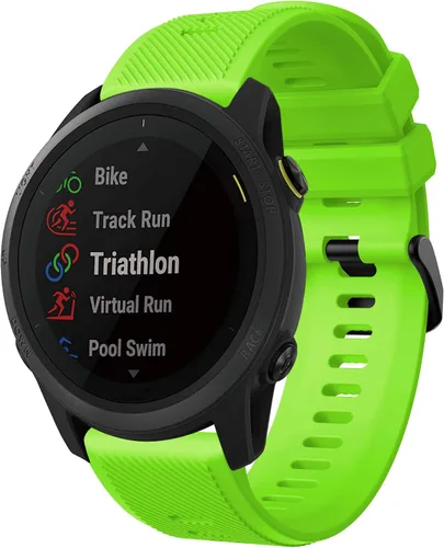 Vista 2 de Senter Correa para Garmin Forerunner 745, correa de repuesto deportiva de silicona suave de 0.866 pulgadas, compatible con reloj inteligente Garmin
