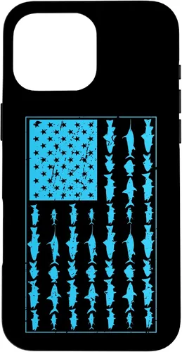 Vista 24 de Funda de regalo para iPhone 17 con bandera americana para hombre de agua salada de agua salada