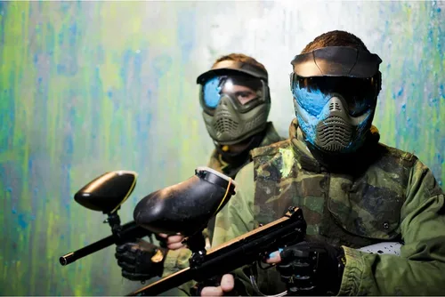 Vista 2 de Xball Triumph Bolas de Paintball Calibre 68, 2,000 unidades, Relleno y Cáscara Azul Aqua