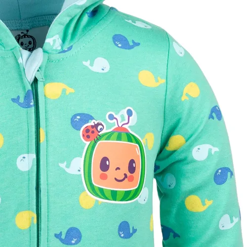 Vista 5 de CoComelon JJ - Overol de forro polar con cremallera para niñas
