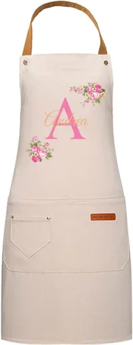 Vista 7 de DIY Custom Name & Initial Kitchen Apron for Men & Women