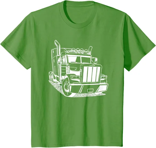 Vista 82 de Diesel Big Rig 18 Wheeler - Camiseta de camionero para camionero, Negro, S