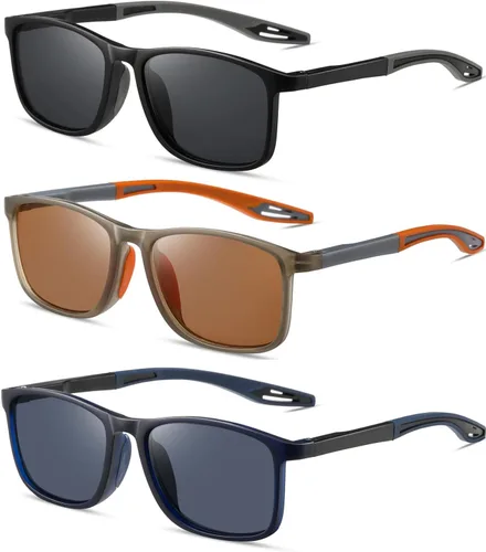 Vista 20 de Hubeye TR90 Gafas de Lectura Deportivas para Hombres y Mujeres Ultraligeras Flexibles Anti-Luz Azul（Negro+Negro+Negro+Negro+Negro，+0.0）