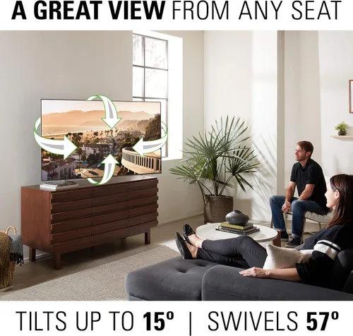 Vista 3 de SANUS Soporte de pared para TV de movimiento completo para televisores de 42" a 90" de hasta 125 libras – Extiende, gira e inclina - Instalación DIY