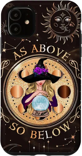 Vista 8 de iPhone 16 Witch Halloween Day - As Above - So Below Case