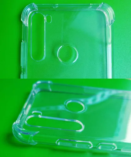 Vista 4 de USTIYA Funda para Xiaomi Mi Redmi Note 8 Cristal Transparente TPU Cuatro Esquinas Parachoques Cámara Note8 Cubierta Protectora Transparente Suave