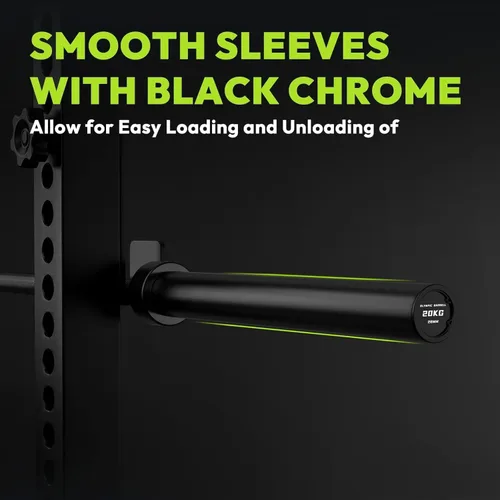 Vista 9 de HANDBODE Olympic High-Bounce Bumper Plates Bench Press Barbell Weights Set 2 - Inch, 10-55 lb Rubber Weight Sets for Home Gym, Strength Training