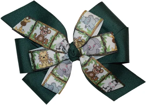 Vista 4 de 7/8" Welcome to The Jungle Grosgrain Ribbon DIY Hair Bows Crafts 3 yardas