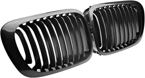 Vista 15 de Izquierda Derecha Rejillas frontales de capó de fibra de carbono compatibles con BMW E46 325Ci 330Ci Coupé Convertible 2003-2006