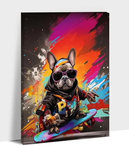 Vista 9 de ANRUOXI Arte de Pared de Graffiti, Impresión de Lienzo de Astronauta Espacial de Graffiti para Decoración de Pared, Impresiones de Arte Modernas