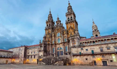 Vista 4 de Spain España 5 Euro Cent coin earrings Santiago de Compostela cathedral apostle Way of Saint James the Great church Iglesia Jesus Madrid Cadiz