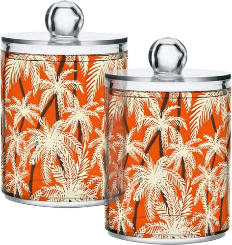 Vista 26 de Juego de 2 dispensadores de bastoncillos de algodón de mármol turquesa, recipiente de almacenamiento para baño, tapa de plástico acrílico, frasco