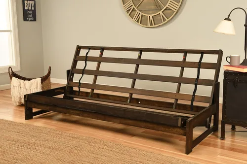 Vista 7 de Kodiak Furniture Aspen - Juego de futón con acabado de moca Reclaim, Oregon Trail Java, completo