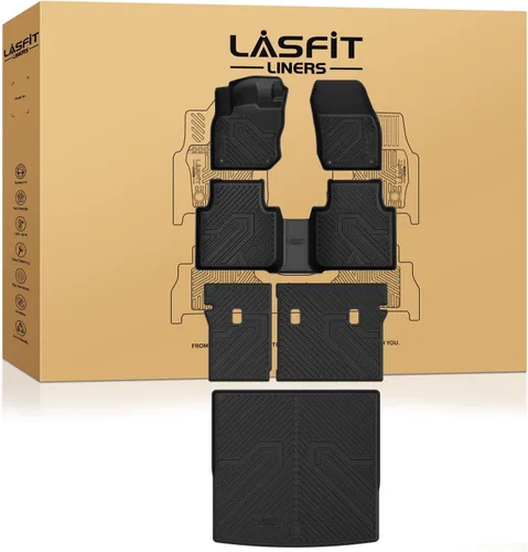 Vista 61 de LASFIT Alfombrillas para Freightliner Cascadia 2008-2017, protección para todo tipo de clima, revestimientos de automóvil de elastómero