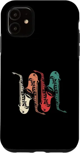 Vista 6 de Funda para iPhone 12 mini con banda de marcha, para saxofonista, regalo de jazz, música