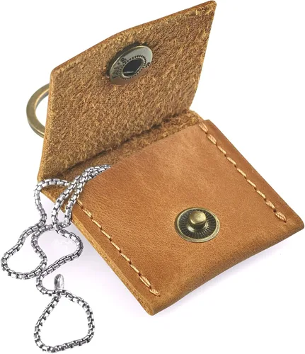Vista 22 de Soporte de cuero para llavero, funda de viaje para anillo de boda, soporte para anillo de compromiso, bolsa para anillos, soporte para anillos