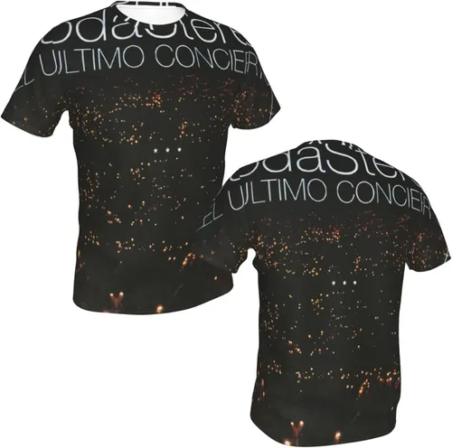 Vista 6 de Soda Stereo El Ultimo Concierto B T Shirt Man's Summer Tee Casual Short Sleeve 3D Print Tshirt