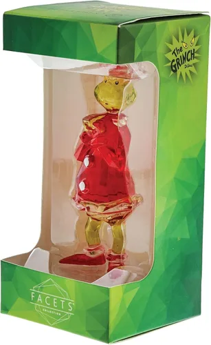Vista 3 de Enesco Facets Dr. Seuss The Grinch - Figura de manos juntas, 4.13 pulgadas, multicolor