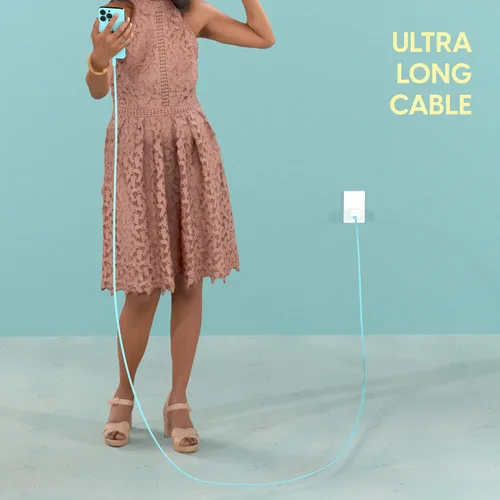 Vista 7 de TalkWorks Cable de carga Lightning plano compatible con iPhone 14/Plus/Pro/Pro Max, 13/Mini/Pro/Pro Max, 12/Pro/Pro Max/Mini, 11/Pro/Pro Max, XR