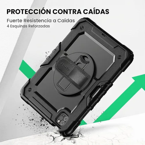 Vista 7 de SEYMAC Funda para iPad Pro 11 4ª/3ª/2ª/1ª generación 2022-2018, color negro