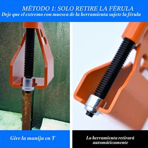 Vista 4 de Herramienta extractor de manguito de compresión para quitar tuercas