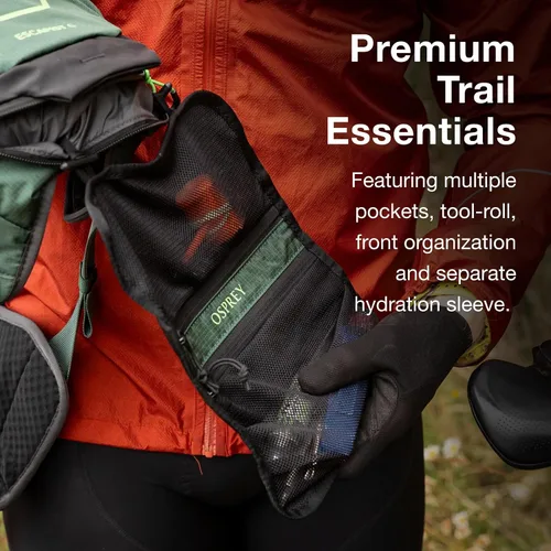 Vista 5 de Osprey Escapist Velocity - Mochila de hidratación para bicicleta (6 litros), con depósito hidruálico