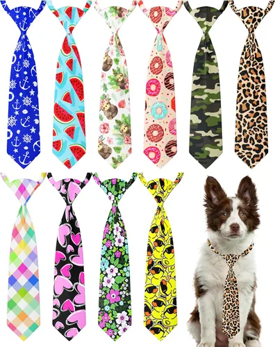 Vista 60 de PET SHOW 10 Pack Happy Birthday Dog Ties Neckties XS for Small Dogs