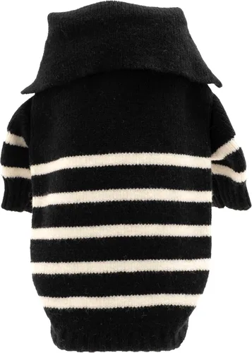 Vista 4 de The Worthy Dog Suéter de cuello alto de punto grueso, ropa cálida de invierno para perro, trajes de abrigo para mascotas para clima frío - XXS, gris