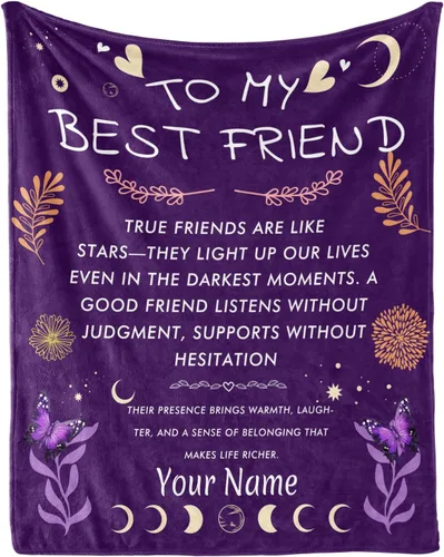 Vista 33 de Jekeno Manta de regalo para mejores amigas, mujeres, regalos de cumpleaños para mejor amiga, hermana, mejor amiga, mejor amiga, ideas de regalo