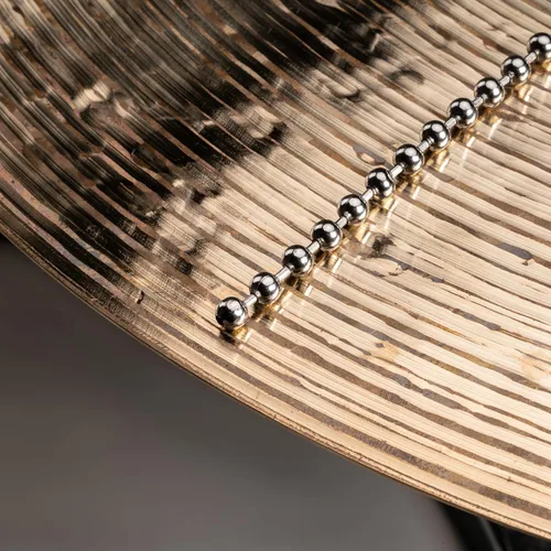 Vista 10 de Meinl Platillos Tocino Platillos Sizzler - Sonido de remache sin taladro, Paseo/Choque/China Stainless Beaded Chain, Instant Sizzle, Low-Profile