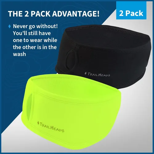 Vista 57 de TrailHeads - Diadema para mujer, diseño de cola de caballo, con banda para la oreja que absorbe la humedad, ideal para correr