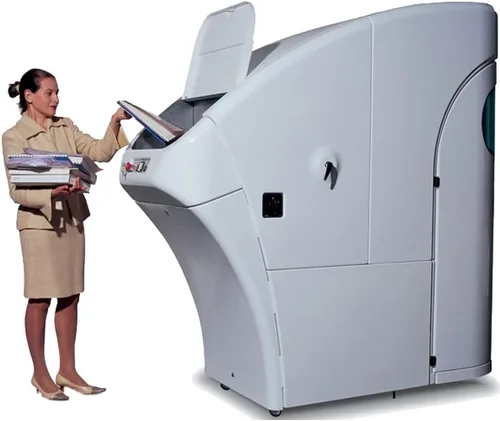 Vista 2 de KOBRA Cyclone trituradora industrial multifunción de corte transversal grande, con apagado automático con luz indicadora de bolsa completa, 5