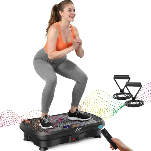 Vista 14 de AXV Vibration Plate Exercise Machine Fitness Platform Body Vibrating Board ARK.ROSA