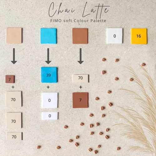 Vista 3 de FIMO Soft & Effect - Arcilla polimérica para modelar horno, 2.01 oz, juego de 8 unidades, colección Chai Latte