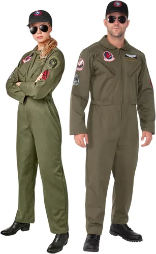 Vista 4 de Rubies Men's Top Gun Maverick Deluxe Flight Suit Como se muestra