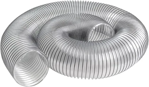 Vista 3 de PVC Dust Collection Hose 2.5" x 10',Black