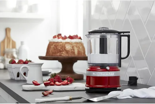 Vista 3 de KitchenAid Picador de alimentos de 5 tazas + mezclador de mano de 6 velocidades Rojo imperio