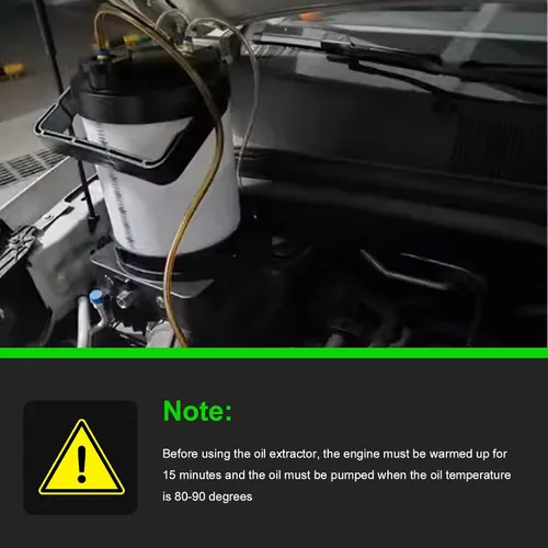 Vista 4 de leaptrend Extractor de vacío de aceite eléctrico (no manual), bomba extractora de líquido cambiador de aceite con encendedor de cigarrillos y clip