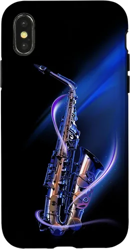 Vista 5 de Funda para iPhone 16 Minimalist Saxophone Style PC Saxophonist Lover