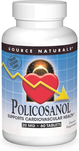Vista 5 de Source Naturals Policosanol, apoya la salud cardiovascular* Tableta de 20 mg, 30