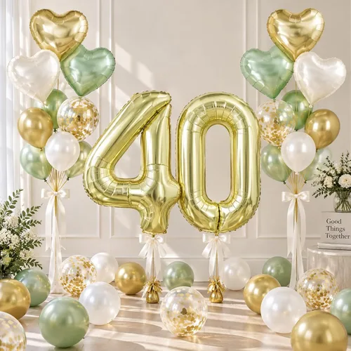 Vista 191 de TONIFUL Globo de aluminio negro de 40 pulgadas con el número 0, decoraciones de cumpleaños negro (Bk-black)