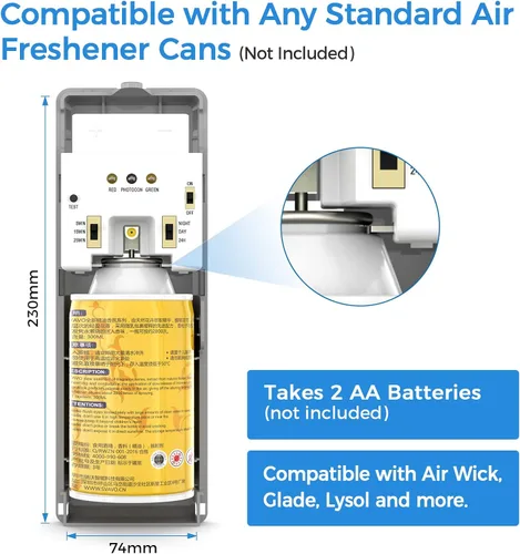Vista 4 de SVAVO Dispensador Automático de Ambientador - Dispensador de Fragancia Programable para Interiores-Dormitorio, Hotel, Oficina, Lugar Comercial Blanco
