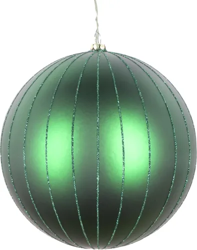 Vista 50 de Vickerman Adorno navideño de bola de avena mate con purpurina de 5 pulgadas. Incluye 4 piezas por bolsa.