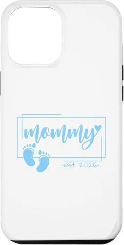 Vista 26 de Mommy Est 2026 Pregnancy Announcement Baby Boy Reveal Case for iPhone 17