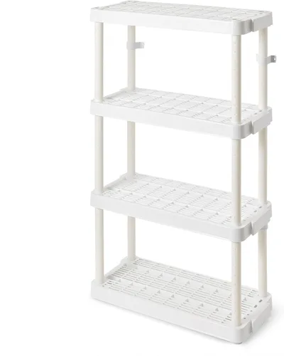 Vista 16 de Gracious Living Estantes organizadores de almacenamiento de 4 niveles para el hogar y el garaje, 54.5 pulgadas de alto x 32.0 pulgadas de ancho x