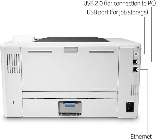 Vista 8 de HP - Laserjet Pro M404dn - Impresora láser monocromática con Ethernet integrado e impresión de doble cara, Negro talla única