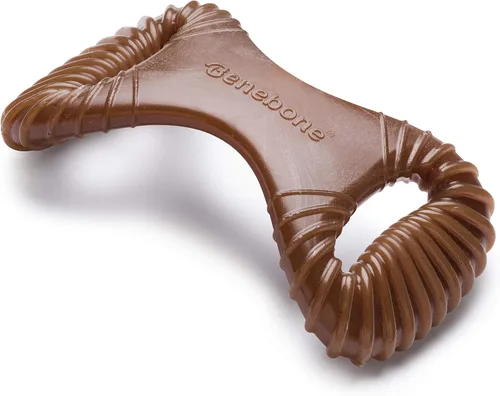 Vista 19 de Benebone Bone - Juguete masticable duradero para perros para masticadores agresivos, tocino real, fabricado en Estados Unidos, pequeño