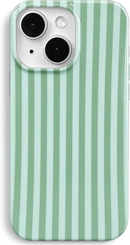 Vista 13 de J.west Funda para iPhone 13 de 6.1 pulgadas, linda funda de teléfono con lunares, TPU suave, delgada, a prueba de golpes, para mujeres y niñas, azul